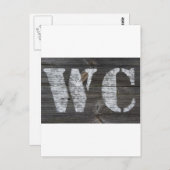 WC Schild Briefkaart (Voorkant / Achterkant)