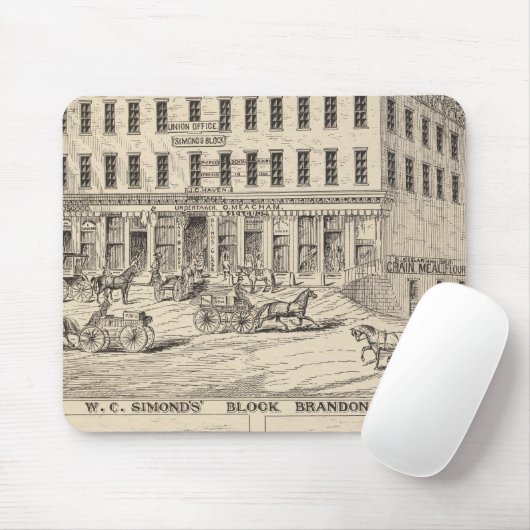 WC Simond's' Block in Brandon Muismat (Met muis)