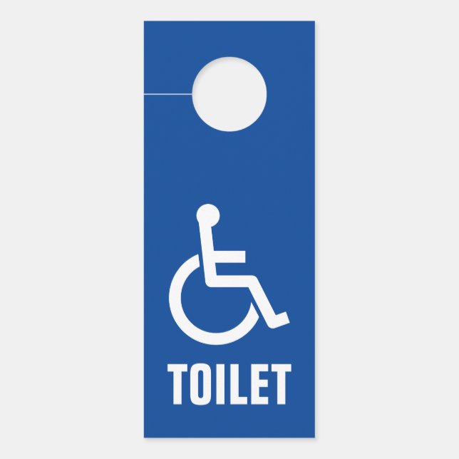 WC voor gehandicapte rolstoeltoiletten Deurhanger (Voorkant)