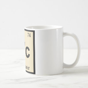 Wc - Wijnkoeler Chemie Periodiek Systeem Symbool Koffiemok