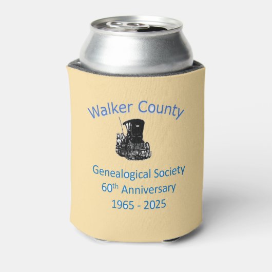 WCGS 60e Jubileum Koozie (Blikje Achterkant)