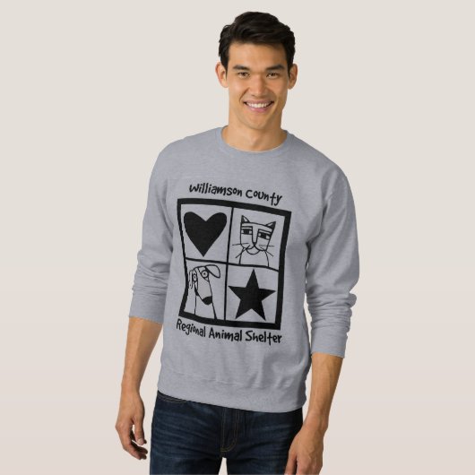 WCRAS-personeel Sweatshirt Grey (Voorkant volledig)