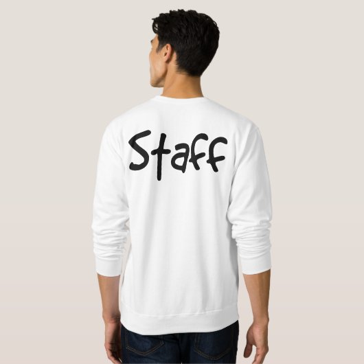 WCRAS Personeel Sweatshirt White (Achterkant volledig)
