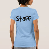 WCRAS Personeel Vrouwen knippen T-shirt (Achterkant)