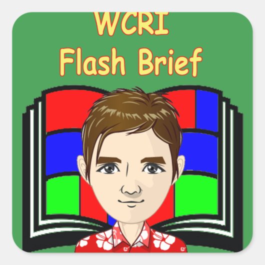 WCRI Flash Brief Sticker (Voorkant)