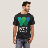 WCS Canada Logo White Text T-shirt (Voorkant volledig)