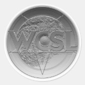 WCSL logo medaillon stickers (Voorkant)