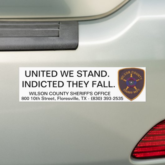 WCSO BUMPERSTICKER (Op auto)