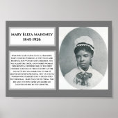 #WCW Mary Eliza Mahoney African American Nurse Poster (Voorkant)