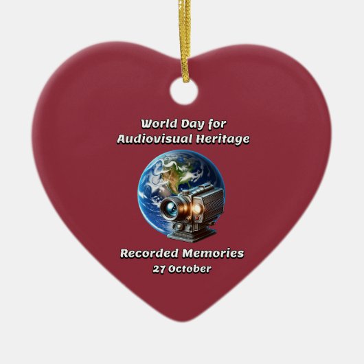 WDAH. Opgenomen herinneringen. 27 oktober Keramisch Ornament (Voorkant)