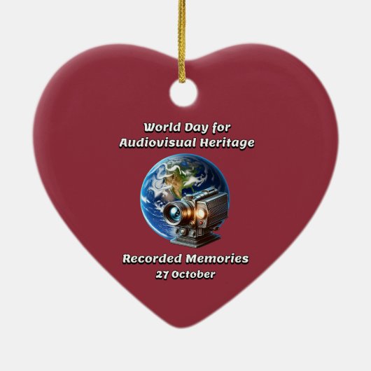 WDAH. Opgenomen herinneringen. 27 oktober Keramisch Ornament (Achterkant)