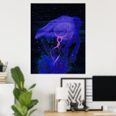 WDV - 266 - Dachte inductie Poster (Thuiskantoor)