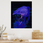 WDV - 266 - Dachte inductie Poster (Keuken)