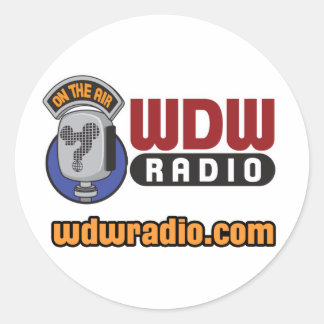 WDW-radio-Logo Ronde Sticker