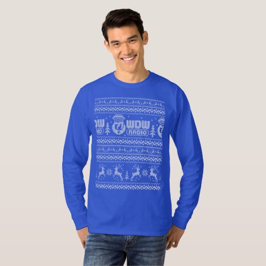 WDW Radio Ugly Kerstkeuker T-shirt (Voorkant volledig)