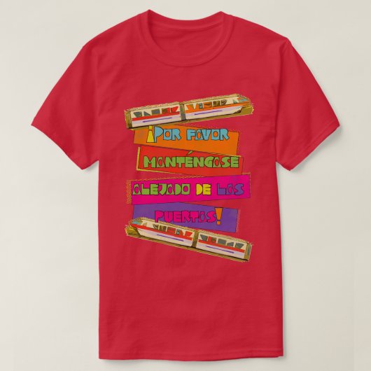 WDW Spaans Monorail T-shirt (Design voorkant)