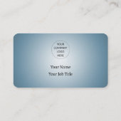 We accepteren bitmunt QR Code gradiënt blauw Visitekaartje (Achterkant)