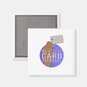 We accepteren creditcardbetalingen magneet (Voorkant / Achterkant)