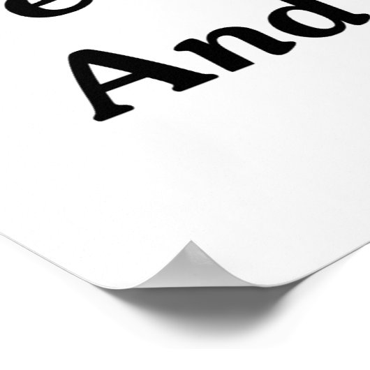 We accepteren geld, Kaarten en bloed Poster (Hoek)