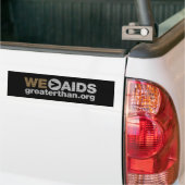 WE>AIDS-Bumpersticker Bumpersticker (Op Truck)