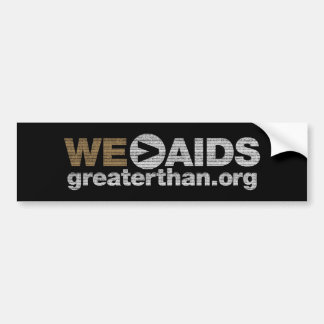 WE>AIDS-Bumpersticker Bumpersticker
