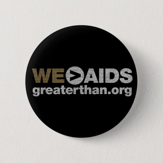 WE > AIDS-Button Ronde Button 5,7 Cm (Voorkant)