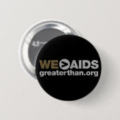 WE > AIDS-Button Ronde Button 5,7 Cm (Voorkant /achterkant)