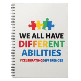 We All Have Different Abilities Awareness Art Notitieboek