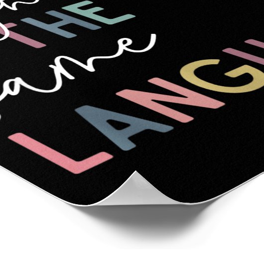 We All Laugh In The Same Language, English Languag Poster (Hoek)