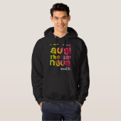We all laugh in the same language ESL TEACHER tie  Hoodie (Voorkant volledig)