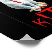 We All Meow Clown Kat Kittens Halloween Grappig Sc Poster (Hoek)