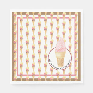 We All Scream For Ice Cream Papieren Servet
