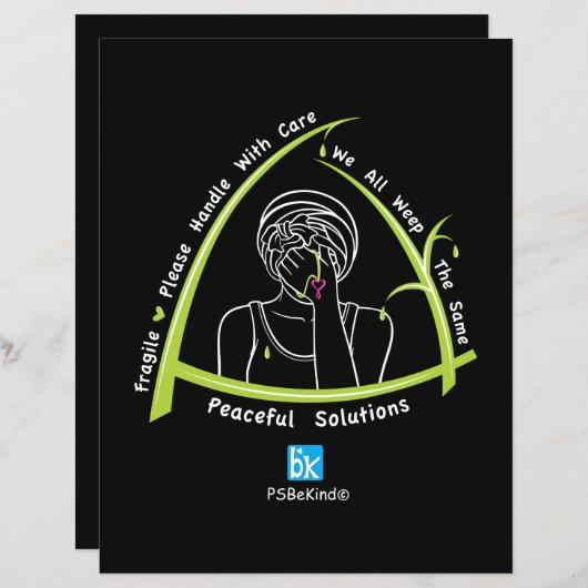 We All Weep The Same 2_Platte Papiervel_21,59cm x  (Voorkant / Achterkant)