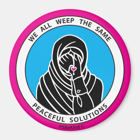 We All Weep The Same 3 Pink_3” Magneet (Voorkant)