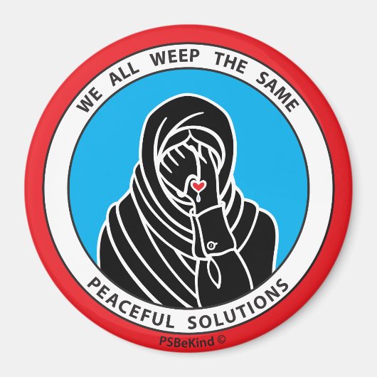 We All Weep The Same 3 Red_3” Magneet (Voorkant)