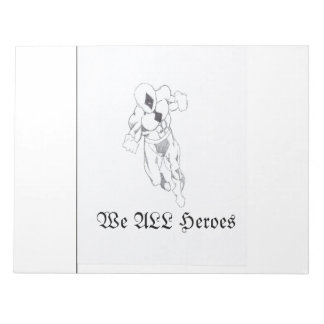 We allemaal Heroes-notitieblok Notitieblok