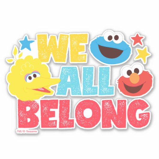 We allen Belong Stars Sticker (Voorkant)
