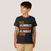 We Almost Always Almost Win Tee Co. Retro Football T-shirt (Voorkant volledig)