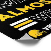 We Almost Always Almost Win  Vikings Football Spor Poster (Hoek)