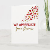 We Appreciate Your Business Card Kaart (Voorkant)