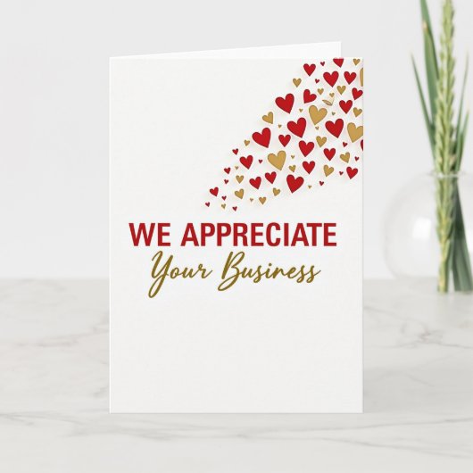 We Appreciate Your Business Card Kaart (Voorkant)