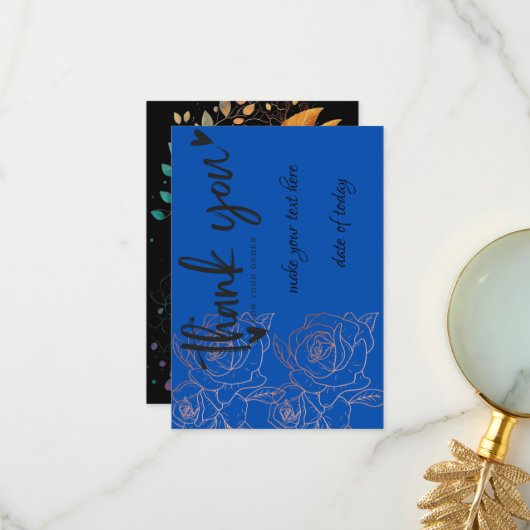 We Appreciate Your Business: Thank You for Your Or Bedankkaart (Voorkant / Achterkant in situ)