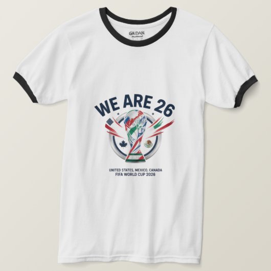 We Are 26" - United States, Mexico, Canada FIFA Wo T-shirt (Design voorkant)