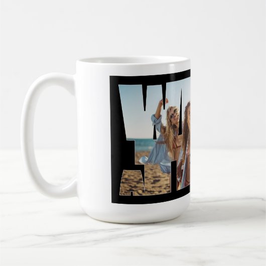 "We Are a Team" Custom Photo Mug Koffiemok (Links)