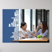 WE ARE A TEAM Inspirational Wall Art for Offices Poster (Voorkant)