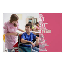 WE ARE A TEAM motivatieposter