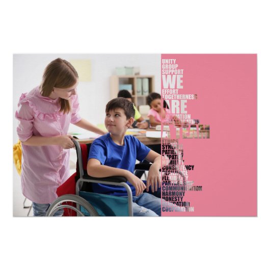 We Are A Team motivational poster (Voorkant)