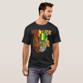 We Are All Human Black Is Beautiful Black History T-shirt (Voorkant volledig)