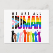 We are all human briefkaart (Voorkant)