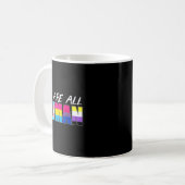 We Are All Human Lgbt Koffiemok (Voorkant links)